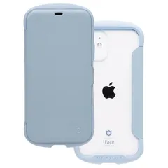 iFace Reflection iPhone 12/12 Pro ケース 手帳型 クリアケース (ペールブルー)【 アイフェイス スマホケース 耐衝撃 アイフォン12 iPhone12Pro 手帳 ダイアリーケース カード収納 ポリカーボネート 】