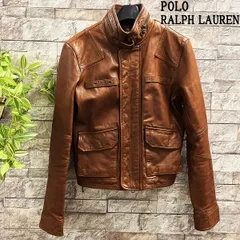 ラルフローレン　レザージャケット　本革　ブラウン　ジップアップ　美品 3028005371663427_01_1532w.jpeg