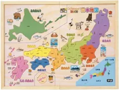 木製シリーズ パズル日本地図