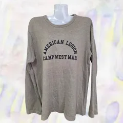 GENERAL SUPPLY　ジェネラルサプライ　カットソー　カーキ　メンズ　長袖　ロンT　Tシャツ　ロゴ　SHIPS　シップス