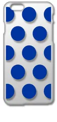 【新品未使用】iPhone6 Plus / 6s Plus アイフォン6sプラス クリア ハードケース ドット柄 水玉 (ネイビー) スマホケース カバー cl-iphone6plus-dotbig-14