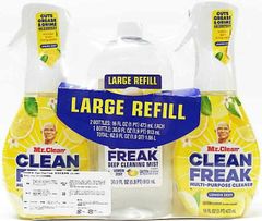ミスター クリーン マルチパーパス クリーナー レモンゼスト 本体 473ml x 2本 + 詰め替えボトル 913ml x 1本