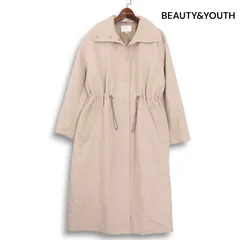 BEAUTY&YOUTH ユナイテッドアローズ ダブルクロス ツイル♪ ドロー ストリング オーバーサイズ コート Sz.S　レディース