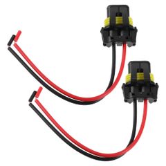 【人気商品】uxcell 車の電球ソケットアダプター ワイヤーハーネスプラグ ヘッドライトフォグランプ用 9005 HB3 H10 9006 HB4 2個