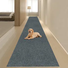 【Amazon 限定ブランド】廊下用カーペット 吸着 滑り止めマット HDMOD ペット対応 ロングカーペット 約60×600cm 厚さ4mm 洗える 防音 ズレない キズ防止 床暖房対応 負担軽減 薄い 廊下敷き 玄関 階段マット カットOK (ダークグレー