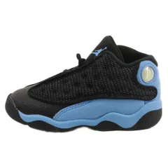 NIKE (ナイキ) TD Air Jordan 13 Black University TDエアジョーダン13 ハイカットスニーカー キッズ 414581-041 ブラック/ブルー US9C/15.0cm