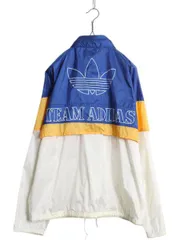 【お得なクーポン配布中!】 80s アディダス ナイロン ジャケット メンズ M 古着 ヴィンテージ トラックジャケット ブルゾン ジャンパー ウインドブレーカー フルジップ