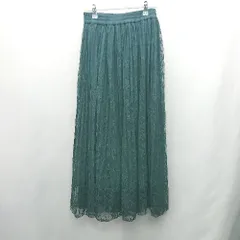 ◇ ⊂ ROPE' PICNIC ロペピクニック ウエストゴム ロング丈 フレア スカート サイズ38 ダークグリーン レディース E  【1502060003933】