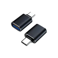 タイプC & USB 3.0 変換アダプタ 超小型 Type-C オス to USB-A メス 変換アダプター 2個セット【 対応 iPhone se 11 12 13 Pro Max、AppleWatch、MacBook Pro/Air、iPad