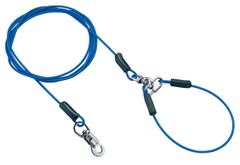 新品 ペティオ (Petio) タフギア ロングワイヤーチェーン プラス ブルー 大型犬用 4.5mm