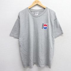 XL/古着 半袖 ビンテージ Tシャツ メンズ 00s ペプシ 大きいサイズ クルーネック グレー 霜降り 25may21 中古