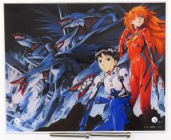 セール】貞本義行「新世紀エヴァンゲリオン」F6キャンバスアートA 原画