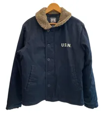 AVIREX アヴィレックス N-1 デッキジャケット ダークネイビー L AVIREX デッキジャケット メンズ アウター N-1 PLANE JACKET