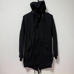 新品 タグ付き HOUSTON ヒューストン モッズコート XXS ブラック