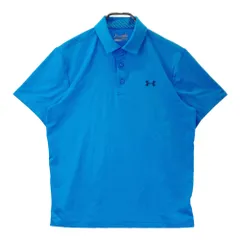 サイズ：LG UNDER ARMOUR アンダーアーマー MGF2592 半袖ポロシャツ  ブルー系 [240101471944] ゴルフウェア メンズ ストスト