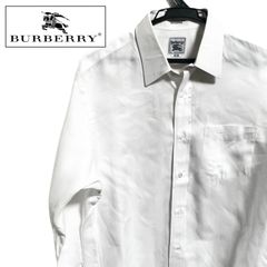 90's BURBERRY バーバリー シャツ 白 サイズ39-80(M相当) - メルカリ