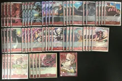 ワンピースカードゲーム　シャンクス　赤髪海賊団　赤　デッキ　まとめ売り