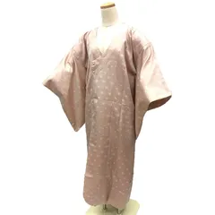 京やM438 正絹 道行コート 着物コート 和装コート 羽織 道行 道中着 やまと謹製 千代田衿 単衣仕立て 肩当て付 ストライプ ドット ピンク 水玉文様 縦縞文様 仕立て上がり 美品 袷の着物 単衣の着物 3シーズンOK