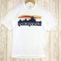 【Men's XS ホワイト系】 Patagonia ( パタゴニア ) キャプリーン1 シルクウェイト グラフィック Tシャツ 45320 International Men's WHT White 化繊 ショートスリーブTシャツ クルーネッ