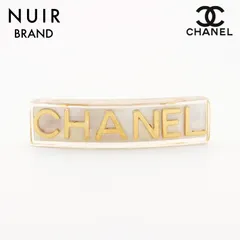 CHANEL シャネル ヘアアクセサリー ロゴ クリア　バレッタ
