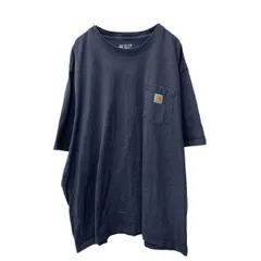 Carhartt 半袖 ポケットTシャツ 3XL グレー カーハート ビッグサイズ ロゴ 古着卸 アメリカ仕入 a705-5005