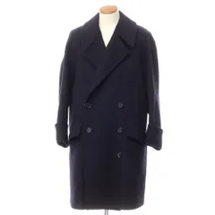 【中古】サイ Scye ウールカシミヤ ダブルブレストコート ネイビー【サイズ38】【メンズ】のサムネイル