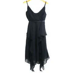 LUCCICA ルチカ パーティー ミニドレス ワンピース ブラック 7AR 結婚式 2次会  レディース 中古