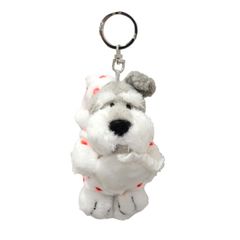 新品 [ニキ] キーホルダー シュナウザー ハートパジャマ 10cm キッズ