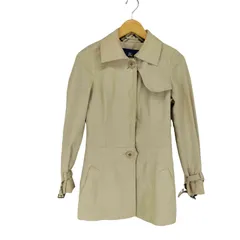 バーバリーブルーレーベル BURBERRY BLUE LABEL キャンバスショートステンカラーコート レディース  38