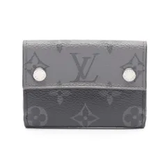 ルイ・ヴィトン LOUIS VUITTON 三つ折り財布 ディスカバリー コンパクト ウォレット モノグラムエクリプス リバース M45417 ブラック PVCコーティングキャンバス ディスカバリー・コンパクト ウォレット メンズ Used A