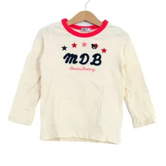 ミキハウス 長袖Ｔシャツ トップス ロンT 日本製 ダブルビー キッズ 女の子用 110サイズ ベージュ MIKIHOUSE 【中古】