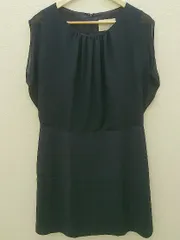 ◇ Simplicite シンプリシテェ ノースリーブ 膝丈 ワンピース ネイビー * 1002799179249 【中古】 【1002799179249】