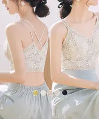 総レースキャミソールカップ付きブラトップ_2