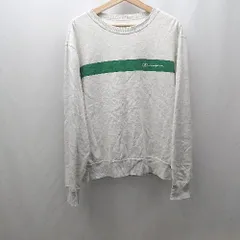 ◇ ⊇ Champion チャンピオン 裏起毛 長袖 トレーナー サイズXL オフホワイト系 メンズ E  【1503060047583】