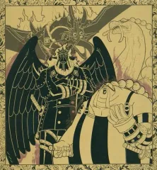 【中古】紙製品 キング＆クイーン 色紙 「一番くじ ワンピース EX 龍と袂を連ねし猛者達」 E賞