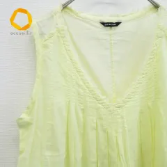 パドカレ pasdecalais シャツ ブラウス ノースリーブ Vネック イエロー系 s885062iのサムネイル