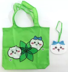 【中古】バッグ ちいかわ＆ハチワレ オリジナルちいかわエコバッグ 「いろはす×ちいかわ なんか小さくてかわいいやつ」 プレゼントキャンペーン第2弾当選品のサムネイル