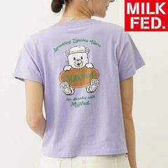 ミルクフェド tシャツ Tシャツ milkfed MILKFED BEAR COMPACT S/S TEE 103251011017 レディース パープル 紫 ライトパープル くま クマ ベア― ティーシャツ ブランド ティシャツ 可愛い おしゃれな オシャレ