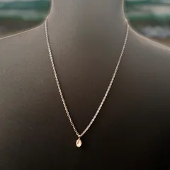 60cm シルバー スワロフスキー製ペンダント クリスタルネックレス クリア 透明 小豆チェーンネックレス ジュエリー アクセサリー 流行 キラキラ ファッション メンズ レディース おしゃれ 60cm ハイブランド品質 ロングネックレス 長い 長め