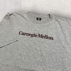 US古着 GEAR Carnegia Mellon カーネギー メロン Tシャツ XL グレー
