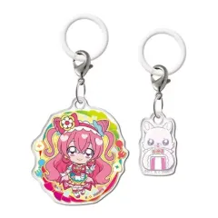 【中古】ストラップ デリシャスパーティ プリキュア ふらっとめじるしアクセサリー 「ガシャポンくじ プリキュアオールスターズ プリキュアあそーと2023」 B賞