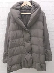 ■ PROFILE プロフィール ジップアップ ダウン ジャケット コート サイズ38 ブラウン レディース 【中古】 【1002800970704】
