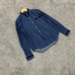 ☆アーバンリサーチドアーズ♪長袖♪デニムシャツ♪ブルー♪メンズ(M)