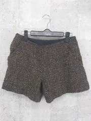 ◇ Rouge vif ルージュ ヴィフ サイドジップ ショート パンツ 36 ブラウン ベージュ *  【1002799264013】のサムネイル