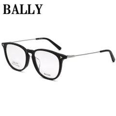 BALLY バリー BY5048D 001 53 メガネ 眼鏡 アイウェア アジアンフィット フレーム 鼻あて レディース ブラック シルバーのサムネイル