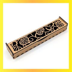 ★送料無料★ 香りラボside field 横置き香炉 線香立て 香炉 葵文様 bright color 木目調 MDF
