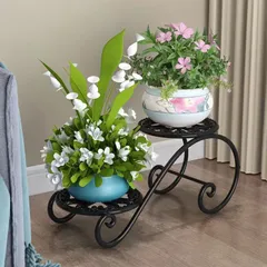 ★プランター台　鉢置き　アイアンフラワースタンド　ガーデニング雑貨　インテリア　室内植物置き　植木鉢スタンド　飾り台 ガーデニング　屋外 鉢植え 花 植物