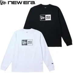 新品 ニューエラ NEWERA 正規品 長袖 Tシャツ 長袖Tシャツ ロンT BOXロゴ ボックスロゴ メンズ レディース ユニセックス 大きいサイズ 白 ホワイト 黒 ブラック 14682713 14682715 M L LL XL 2L XXL 3L