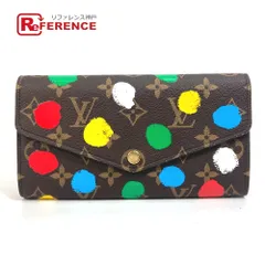ルイヴィトン YK草間彌生 モノグラム ポルトフォイユ・サラ NM 長財布