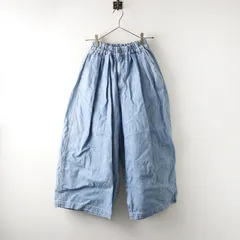 美品 ハーベスティ HARVESTY DENIM CIRCUS BAGGY PANTS デニムサーカスバギーパンツ 0/ライトブルー ゴム【2400014276466】